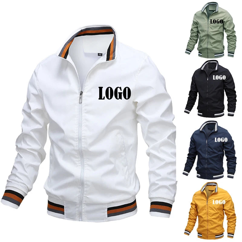 2024 Fashion Motorcycle Jacket Customized Logo Outdoors Clothes Casual Streetwear Mens Jackets  Men's Bomber Spring Autumn