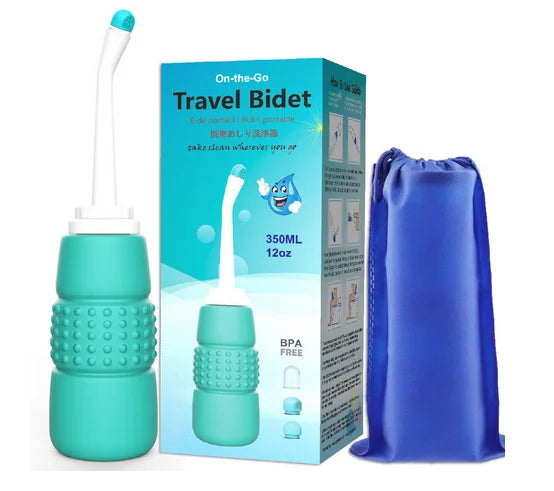 Hot Sale 350ML Plastic Portable Mini Travel Bidet with Double Nozzle