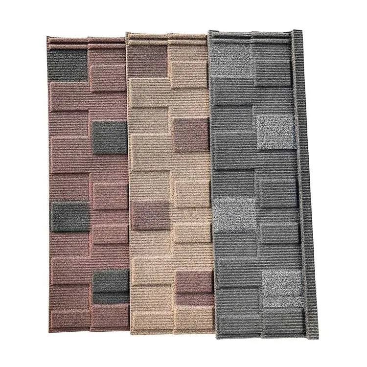 Modern Design Wan Er Sand Coated 0.3mm Metal Roofing Tiles Corrugated Steel Iron Roof Tole Sheets for Hotels Plain Roof Tiles
