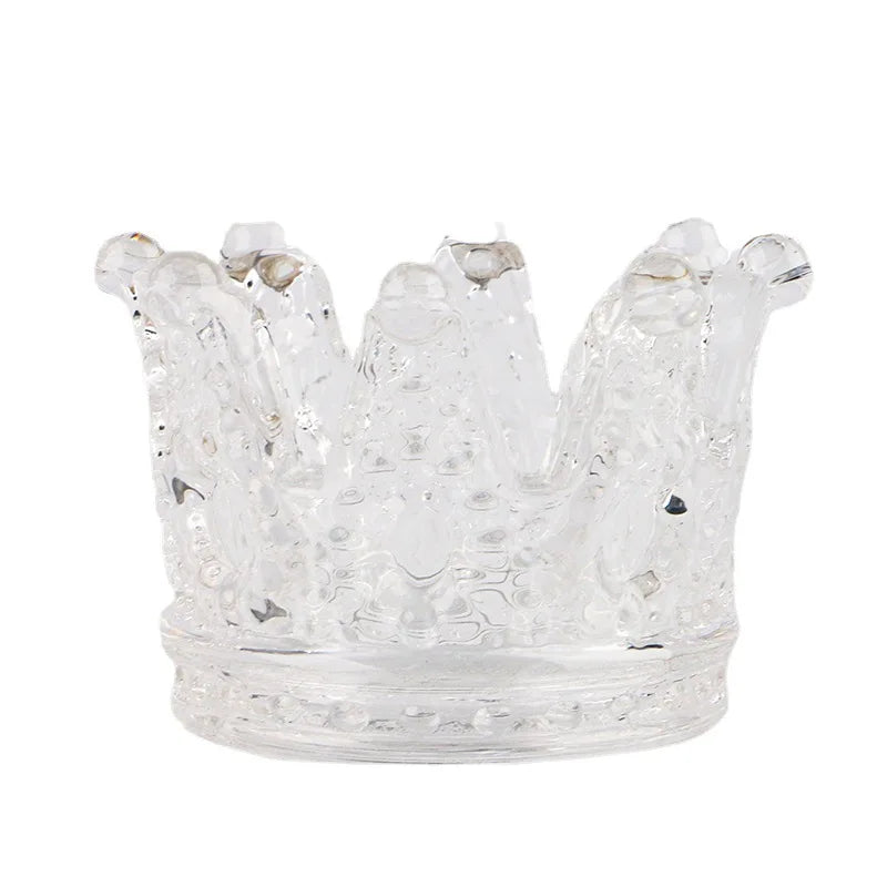 Crown Glass 2-in-1 Nail Art Dappen Dish Acrylic Aurora Dazzling Cosmetic Nail Dipping Liquid Crystal Cup Premium Nail Supplies