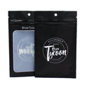 Hanging Hole 3 Side Sealed Zipper Packaging Black Small Plastic Ziplock Bags for Phone Case