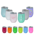 Full Immersion Bridal Shop 3oz Mini Shot Tumbler Cup Colorful Egg Shape 18/8 Stainless Steel Double Wall Shotglass Gift Cup