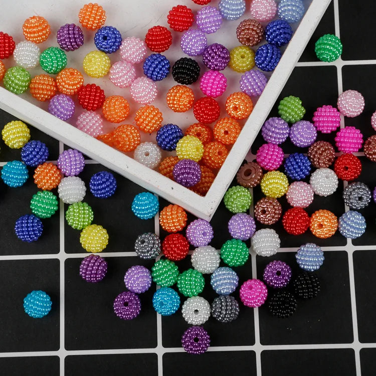 Plastic Acrylic Beads Wholesale 10mm High Quality Loose for Jewelry Making CJ Crystal Brand 100pcs/bag Wedding Home Decoration