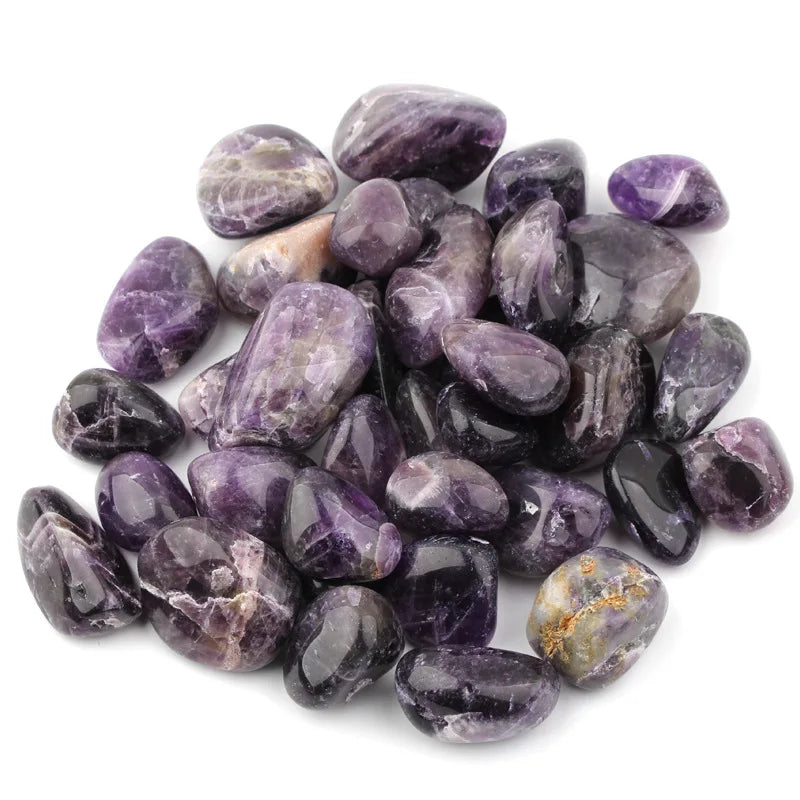 Natural Crystal Healing Stone Grain Amethyst Aventurine Lapis Lazuli Obsidian Gravel Loose Gemstone 7 Chakra Stones 100g/bag