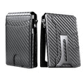 Travel Slim Minimalist Men's Credit Card Holder Wallet RFID Blocking Microfiber Synthetic Leather Designer
