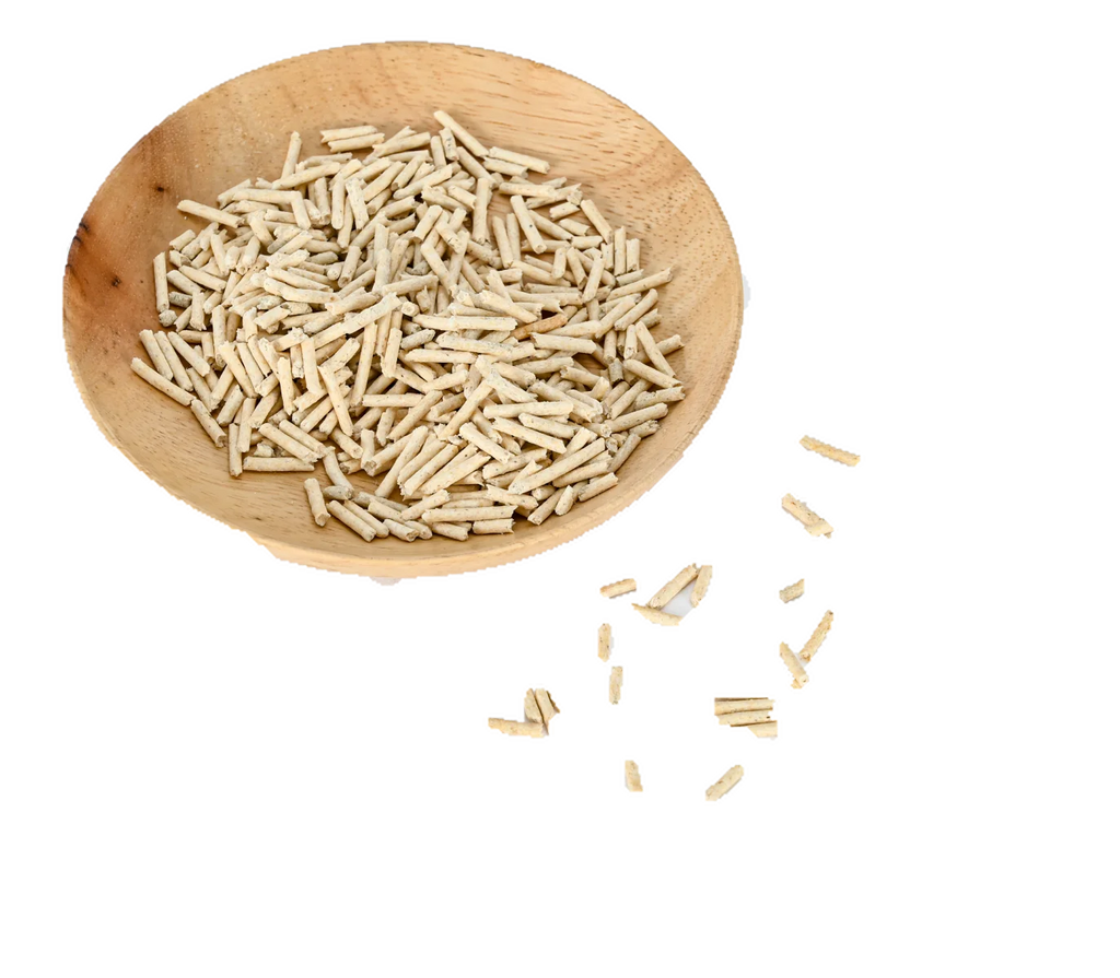 Natural Plant 2.0mm Strip Shape Clumping Flushable Tofu Cat Litter