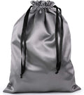 Custom Logo Silk Satin Dust Bag with Drawstring Pouch for Gift Shoes Jewelry Belts and Wigs Screen Printing Logo