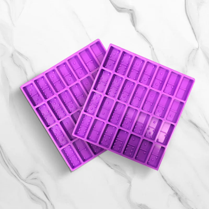 Custom DIY Resin Shiny Silicone Jumbo Domino Mold Professional Domino Mold