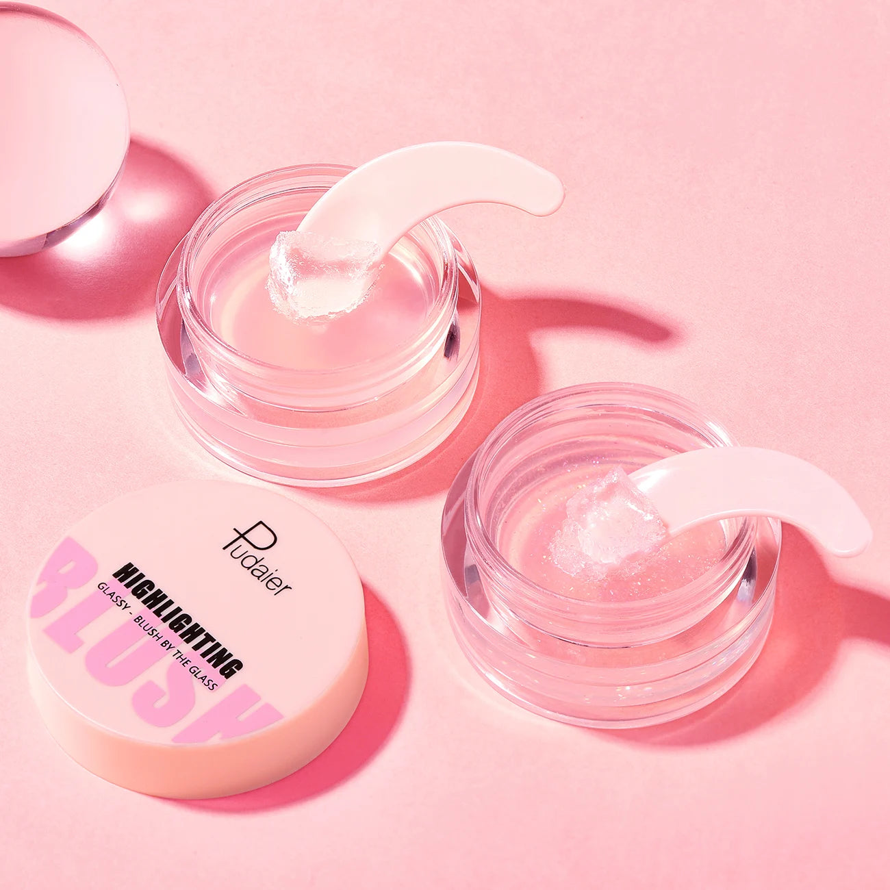 Pudaier Color Changing Blush Private Label Highlighting Blusher Transparent Gel Glitter Gel Moisturizing OEM Makeup