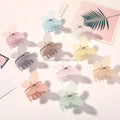 Korean Fashion Hair Accessories 5cm Claw Clips Candy Color Matte butterfly Hair Claws for Women Girls