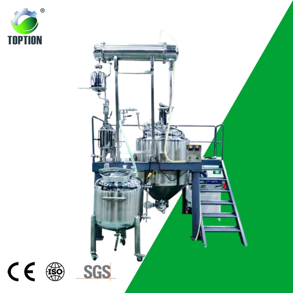 TOPTION Ss304/316 Lemongrass Essential Oil Distiller/ Oil Extraction Machines