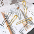 2 Prong Updo Silver Gold Plated Metal Branch Sticks French Hairpins Hair Forks Shiny Frosted Hairpins U Shape Hair Pin for Girls
