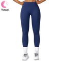 High-Waisted Yoga Leggings Eco-Friendly Material with Tummy Control and Butt Lifting Solid Pattern Yoga Pants