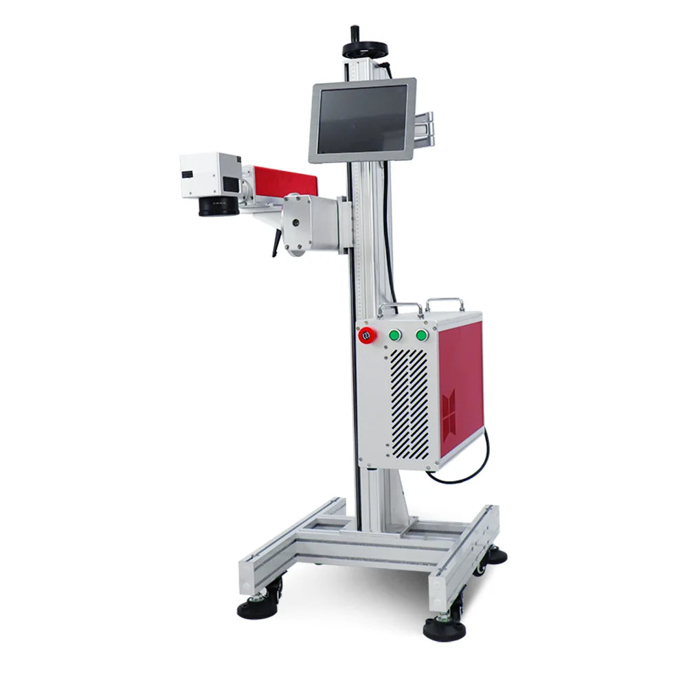 Industrial Laser Engraving Printer Date Logo 20/30w Flying Fiber Laser Marking Machine for Jewelry/mental RAYCUS Laser Source
