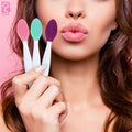 Beiqili 100pcs Double-sided Silicone Nose & Lip Scrub Brush-Sturdy & Durable Easy to Clean