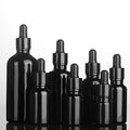 High End 5mL 10mL 15mL 20mL 30mL Black Glass Essential Oil Bottle 50mL 100mL Dropper Bottle