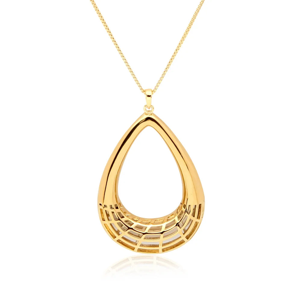 New Arrival Waterdrop Gold Chain Stainless Steel Choker Necklace Pendant Fashion Necklaces for Women Sets Jewelry