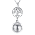 Tree of Life Harmony Ball Music Chime Ball Pendant Necklace for Pregnancy Women