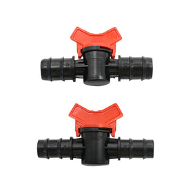 Barbed Valve Garden Hose Waterstop Connector Mini Irrigation Valve for ID 16/20mm Hose Drip Irrigation Water Valve