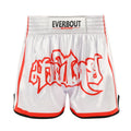 Beautiful Durable Quick-Dry Breathable 100% Polyester Boxing Training Shorts for Adults Front Logo Martial Arts Wear