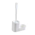 Factory Supply Modern Home Hygienic White Bathroom Toilet Cleaning Brush Set Durable Stainless Steel Cup Holder 3-Year Warranty