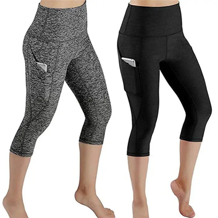 Best Seller Yoga Capris Breathable Quick Dry Gym Leggins Women Fitness Correction Workout Leggings with Pockets