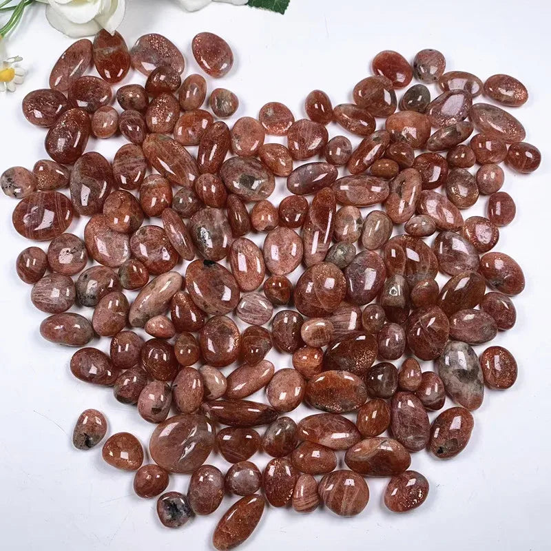 China Supplier Nature Crystal Healing Polished Gold Sun Stone Tumbled for Sale