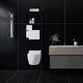 24 X 48 Inches / 600 X 1200 mm Big Size Modern Non Slip Black Porcelain Ceramic Tiles for Villa Floor
