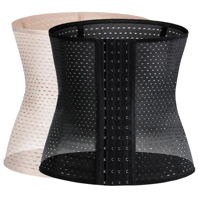 Hot Sell Women  Corset Waist Trainer 4 Steel for Fat Women and Men 3 Hooks Bone Breathable Plus Size Shapers Knitted