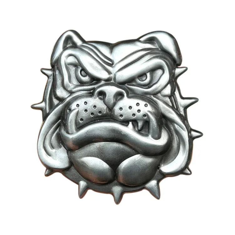 Fashion Zinc Alloy Animal Bulldog Dog Head Belt Buckle for Men Belt Buckle Gift