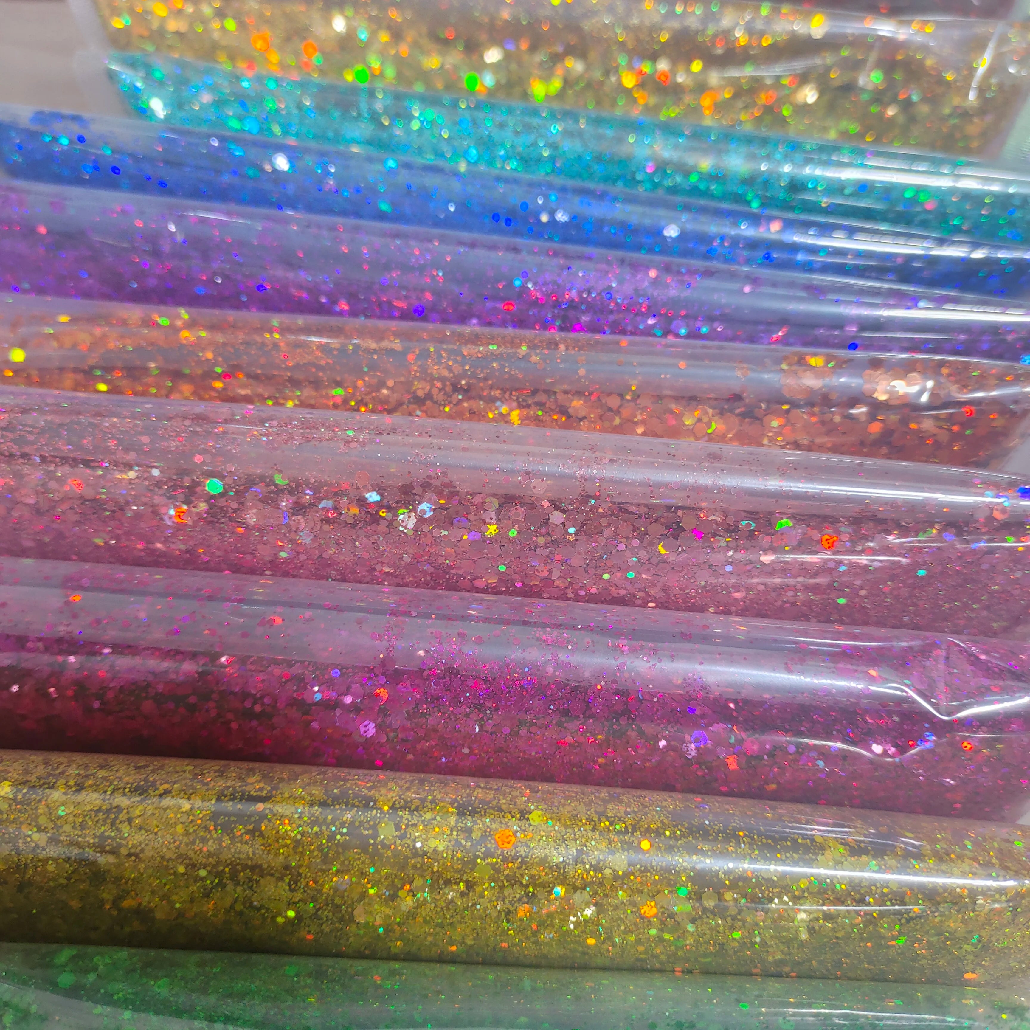 24 Colors Holographic Glitter Sequins Mixes Chunky Sprinkles for Nail Art Body Makeup & Christmas Decorations