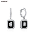 Fine Jewelry D Color VVS Clarify Moissanite Gemstones 18k Gold Plated Earrings Ring 925 Sterling Silver High Quality Gift