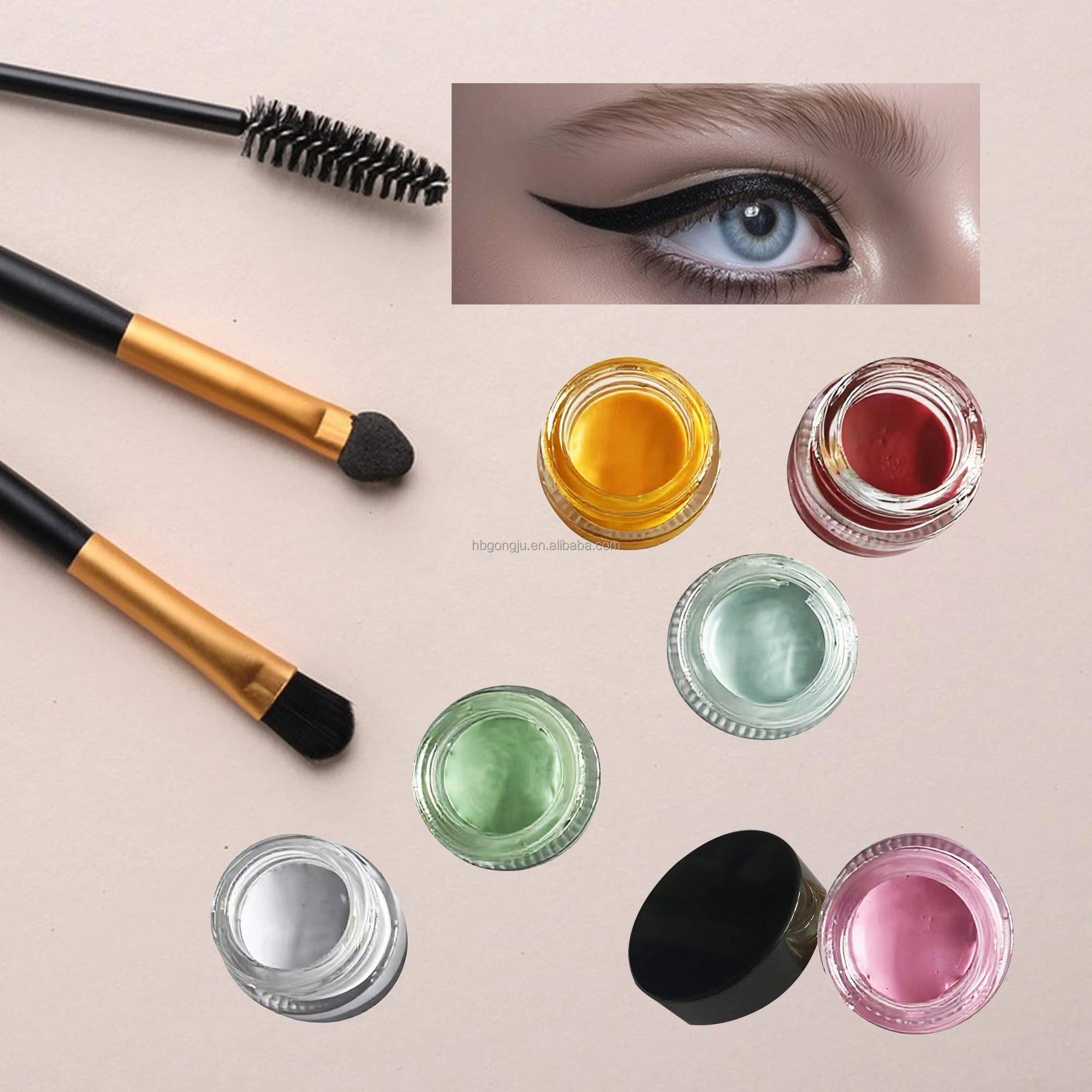 Wholesale New Makeup Customized Colors Waterproof Eyebrow Wax Vegan Cream Matte Waterproof Pomade