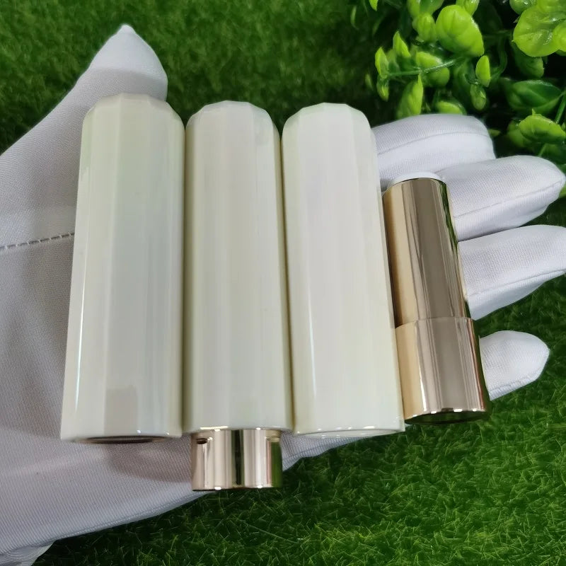 KH105 Ready Stock Holigraphic Lipstick Tube Bright Face Magic Color Press Lipstick case Lip Balm Container 12.1mm