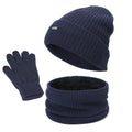 2025 Euro-American Style Custom Slouchy Set - Warm Knit Beanie Scarf Mittens for Women & Men