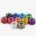 Hex Metric M2-M6 Aluminum 6061 Alloy Anodized Finish Grade Lock Nut Anti-loose Screws Screw Cap for RC Tamiya Mini 4WD Racing