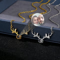 Valentine's Day Gift for Her Stainless Steel Classic Link Chain Dainty Beauty Customized Photo Projection Necklace