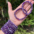 High Grade Natural Stone Quartz Dream Amethyst Beaded Stretch Bracelet Wedding or Party Jewelry Gift for Girlfriends Wholesale
