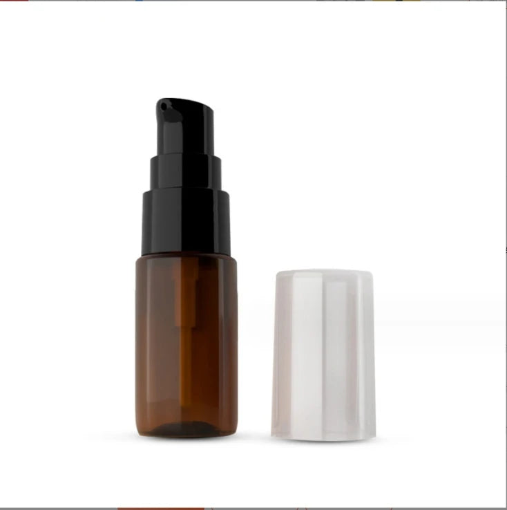 10ml PET Plastic Bird Beak Bottle Flat Shoulder Powder Pump Sub Bottling for Essence Liquid Flask for Lotion for False Eyelashes