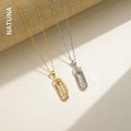 Double Ring Pendant 925 Sterling Silver Jewelry Luxury Necklace Advanced Pendant Unique Necklace for Women Charm Necklace