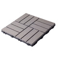 Interlocked Outdoor Wood Plastic Composite DIY Tiles with PP Base XF-N002 300*300*25 mm