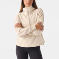 New Arrival Women's Half Zip Oversized Hoodies Adjustable Hem Pullover Jackets