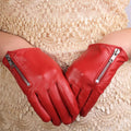 Cheap Spring Autumn Women Windproof Touch Screen Sheepskin Leather Gloves