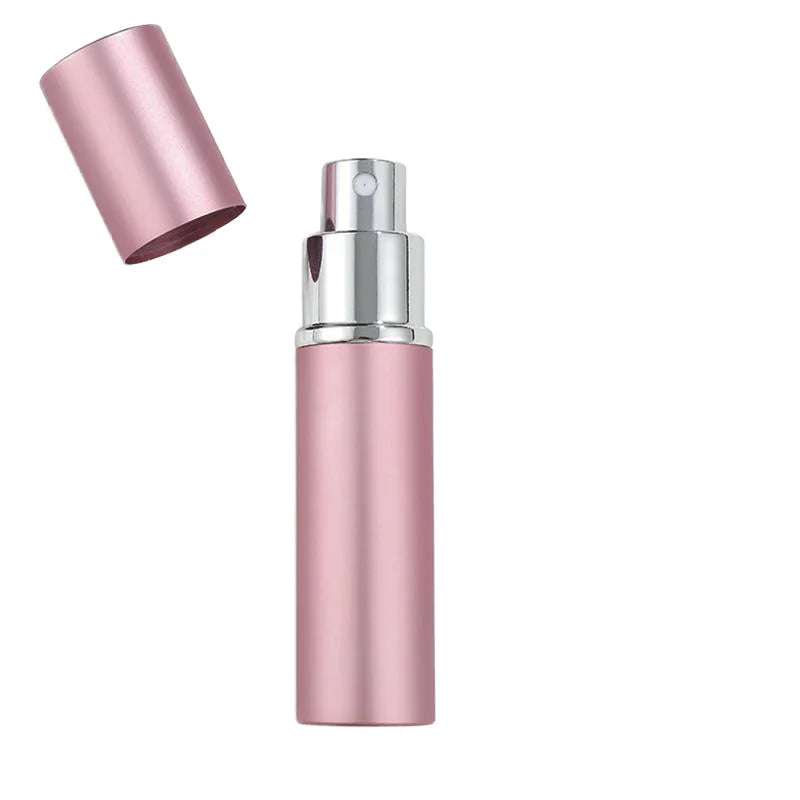 Empty Mini 10ml Colorful Aluminum Shell Recyclable Pump Travel Portable Cosmetic Perfume Mist Spray Bottle