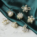 Fashion Girls Shiny Crystal Hair Clip Metal Claw Hair Clip Pearl Alloy Hair Clips for Women Girls