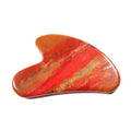 HY Low price chinese traditional scraper tool jade heart board natural crystal facial massager mookaite jasper gua sha