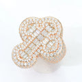Xingyue Custom 925 Sterling Silver VVS Moissanite Mossanite Diamond Cross Rings Unisex Hip Hop Fine Jewelry Men GRA Gift