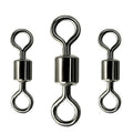 Bag of 200pcs Stainless Steel Fishing Swivels Ball Bearing Swivels Hook Line Connector Fishing Tackle Accessories