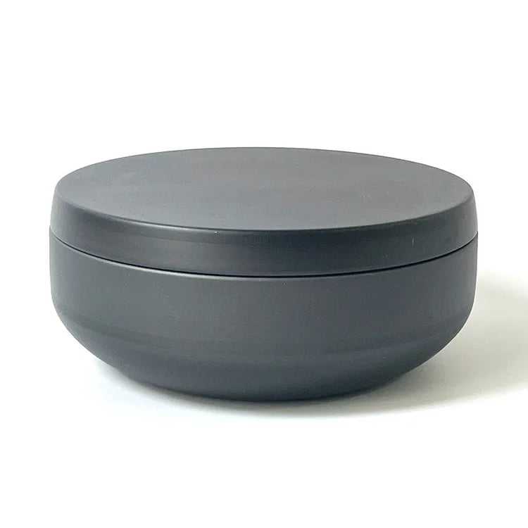 Wholesale Matte Black Color Big Round Thick Can 16oz Candle Tin