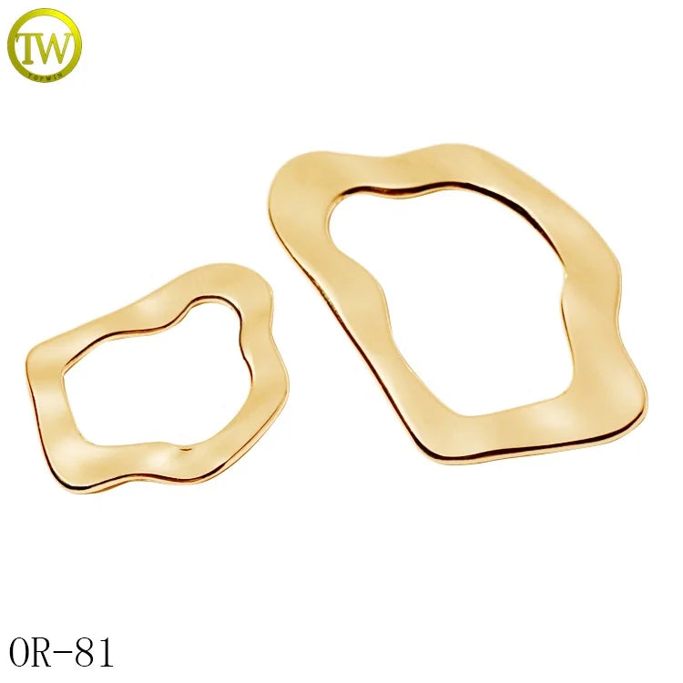 Washable Bikini Hardware Metal Gold Buckle Designer Swimwear Accessory Alloy Adjustable Buckle Fasteners